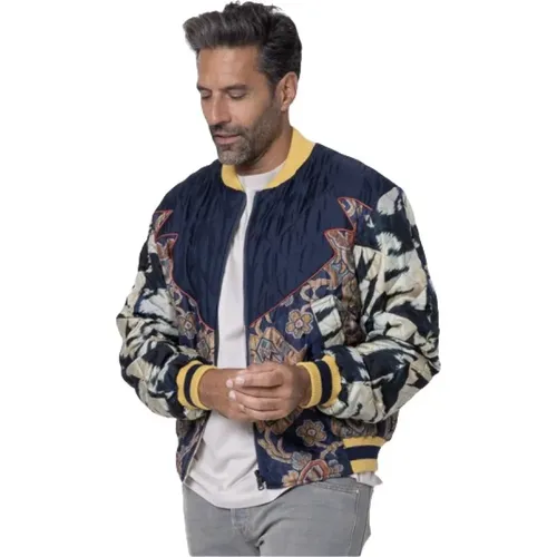 Wendbare Bomberjacke mit Blumenmotiven - Pierre-Louis Mascia - Modalova