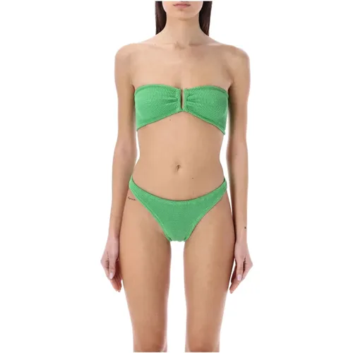 Grünes Strapless Bikini-Set , Damen, Größe: ONE Size - Reina Olga - Modalova