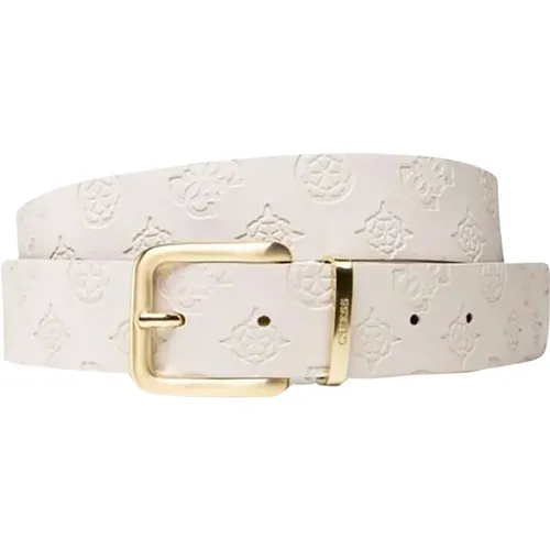 Stylish Synthetic Belt with Logo Print , female, Sizes: M - Guess - Modalova