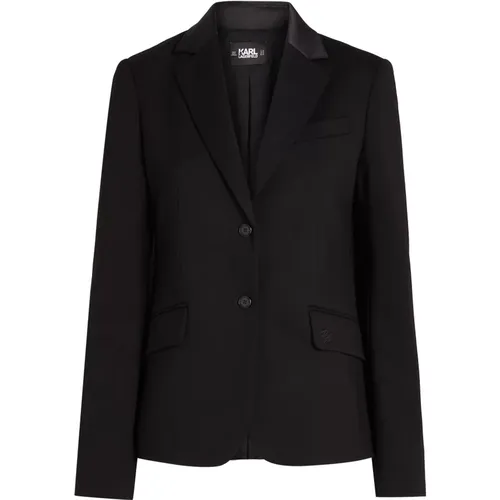Punto Jacket , female, Sizes: M - Karl Lagerfeld - Modalova