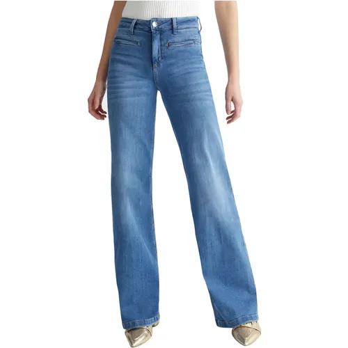 Denim Flare Jeans , female, Sizes: W26 - Liu Jo - Modalova