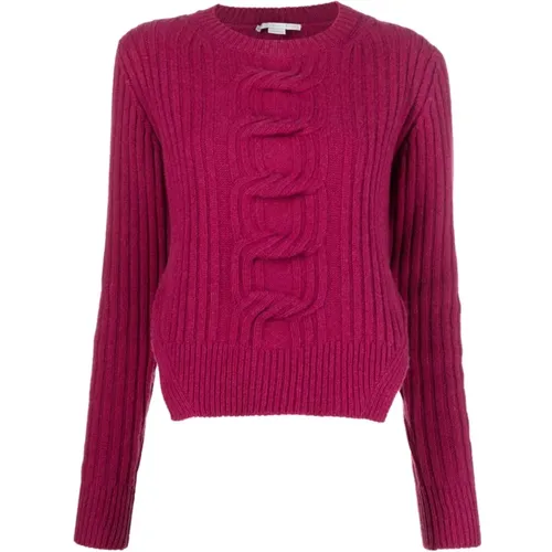 Stilvolle Fuchsia Pullover für Frauen , Damen, Größe: XS - Stella Mccartney - Modalova