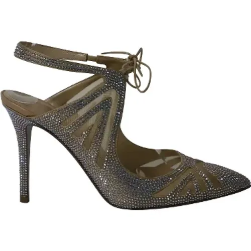 Pre-owned Fabric heels , female, Sizes: 5 1/2 UK - René Caovilla Pre-owned - Modalova
