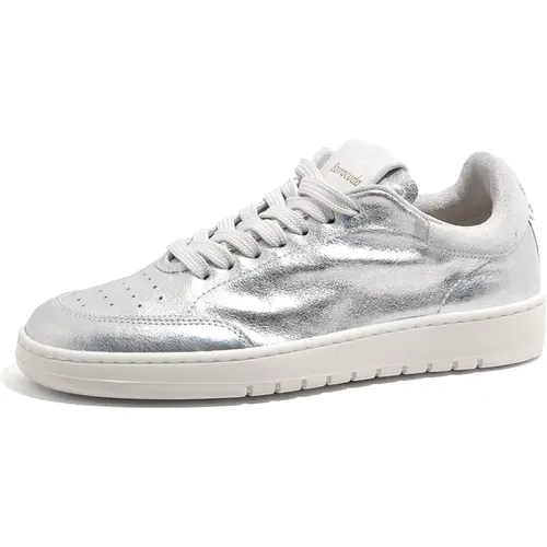 Silberne Damen Sneakers für lässigen Stil , Damen, Größe: 36 EU - Barracuda - Modalova
