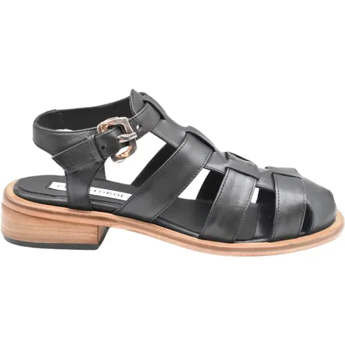 Women`s Shoes Laced Africa Nero Ss23 , female, Sizes: 5 UK, 6 UK, 7 UK, 4 UK - Ernesto Dolani - Modalova