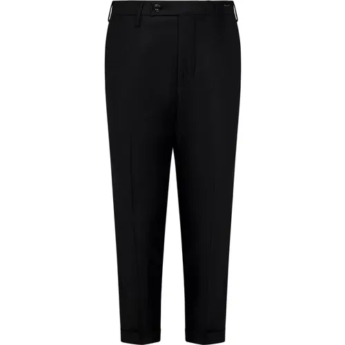 Wool Capri Trousers Slim Fit , male, Sizes: W34, W33, W38, W31, W36, W40, W35, W32 - Michael Coal - Modalova