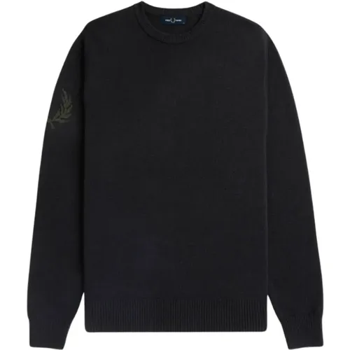 Laurel Wreath Jumper , male, Sizes: L, S, M - Fred Perry - Modalova