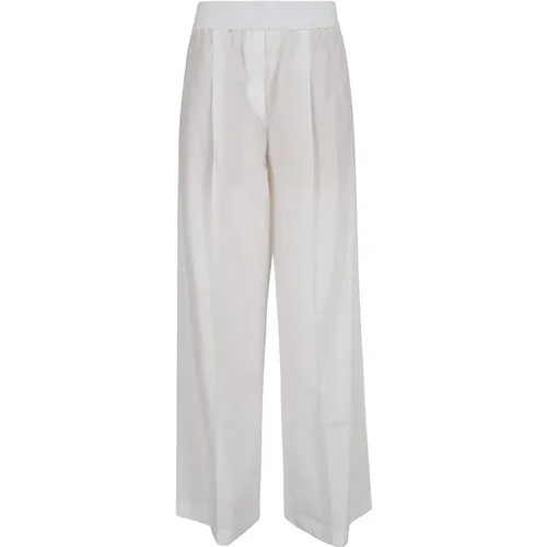 Natural Cotton Pants , female, Sizes: XS, 2XS, S - BRUNELLO CUCINELLI - Modalova
