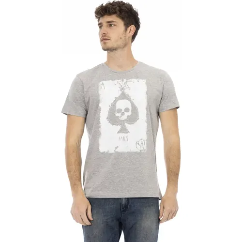 Kurzarm Rundhals T-Shirt,Casual T-Shirt mit Rundhalsausschnitt - Trussardi - Modalova