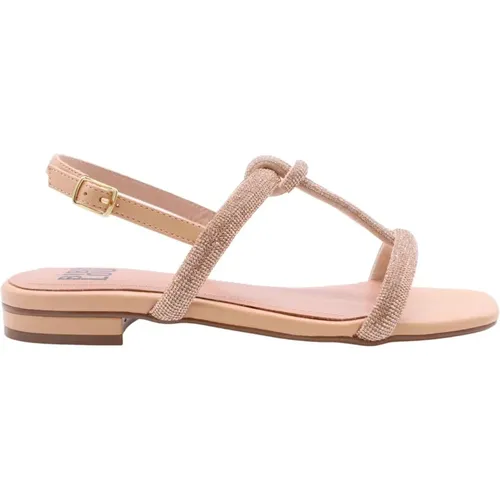 Flat Summer Sandals , female, Sizes: 6 UK, 8 UK, 4 UK, 3 UK, 7 UK, 5 UK - Bibi Lou - Modalova