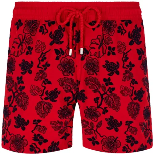 Natural Turtles Swim Shorts , male, Sizes: 2XL, L, XL, M - Vilebrequin - Modalova