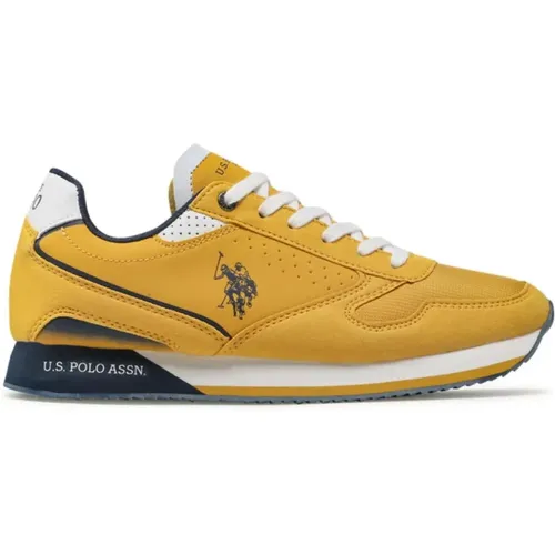 Gelbe Sneakers - Bimaterial , Herren, Größe: 40 EU - U.s. Polo Assn. - Modalova
