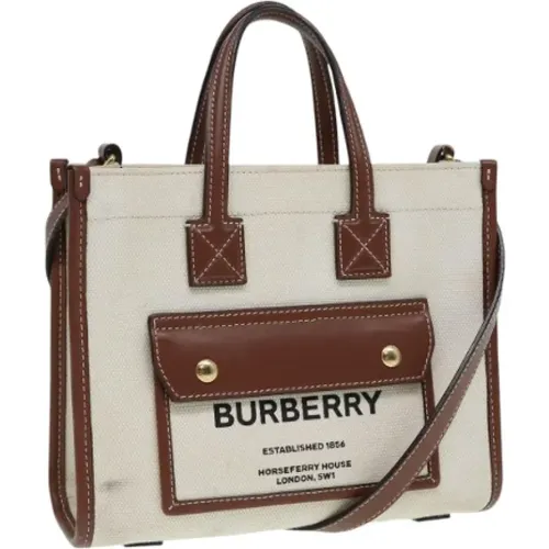 Pre-owned Canvas handbags , female, Sizes: ONE SIZE - Burberry Vintage - Modalova