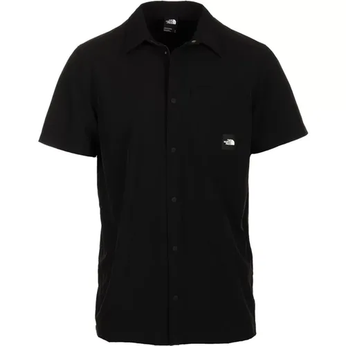 Schwarzes Knopf Kurzarmhemd Herren - The North Face - Modalova