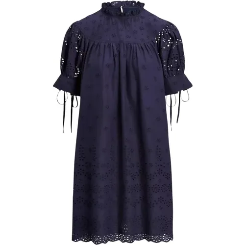 Durchbrochenes Minikleid , Damen, Größe: M - Ralph Lauren - Modalova