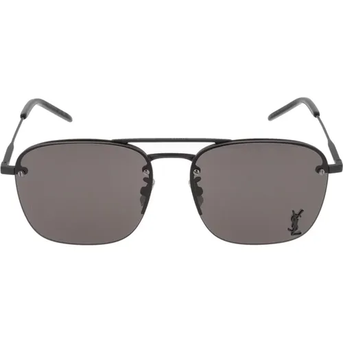 SL 309 Sonnenbrille,/Grey Sunglasses SL 309 M,Silver/Grey Sunglasses SL 309 M - Saint Laurent - Modalova