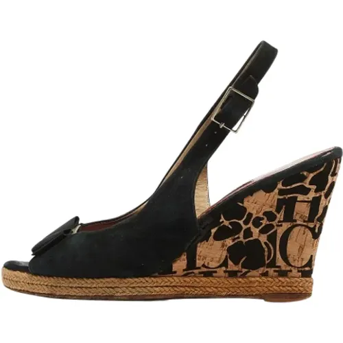 Pre-owned Suede sandals , female, Sizes: 5 UK - Carolina Herrera Pre-owned - Modalova