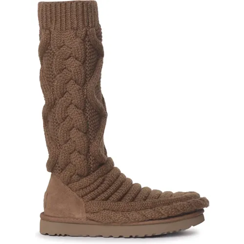 Textured Cable Knit Boots , female, Sizes: 3 UK - Ugg - Modalova