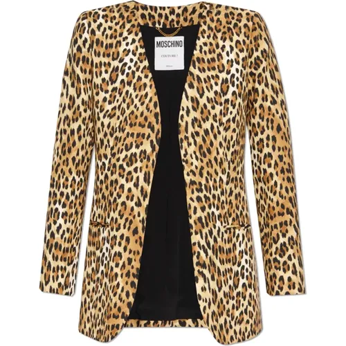 Blazer mit Tiermotiv Moschino - Moschino - Modalova