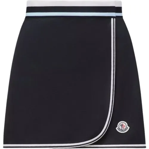 Stylish Cotton Trim Skirt , female, Sizes: L, M, S - Moncler - Modalova