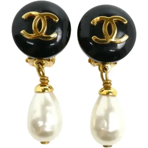 Pre-owned Metal earrings , female, Sizes: ONE SIZE - Chanel Vintage - Modalova