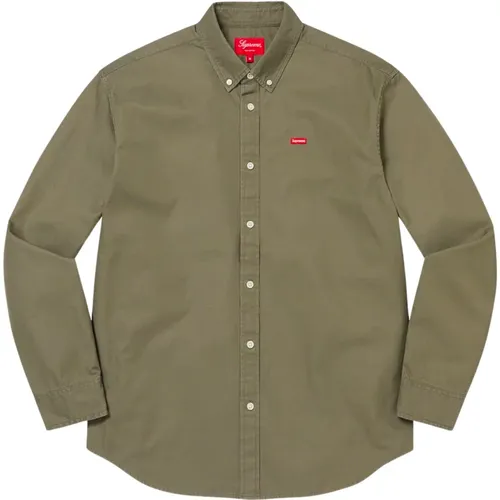 Exclusive Small Box Shirt Olive , male, Sizes: L - Supreme - Modalova