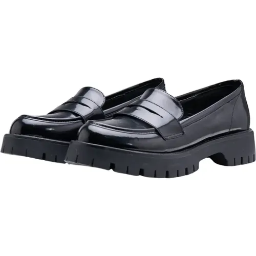 Plateau-Loafer Lackeffekt Hohe Zunge - Silvian Heach - Modalova