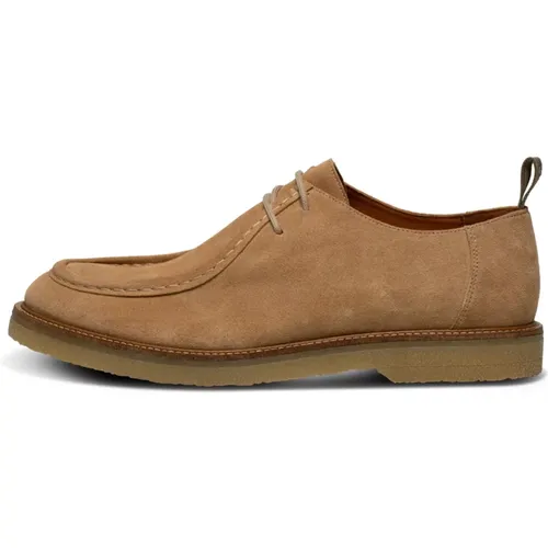 Water Repellent Suede Wallabee Shoes , male, Sizes: 7 UK, 10 UK, 6 UK, 11 UK, 9 UK - Shoe the Bear - Modalova