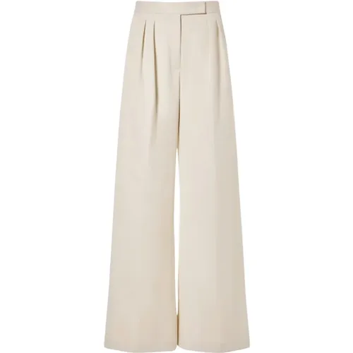 High Waist Wide Leg Trousers , female, Sizes: 3XS, 2XS - Max Mara - Modalova