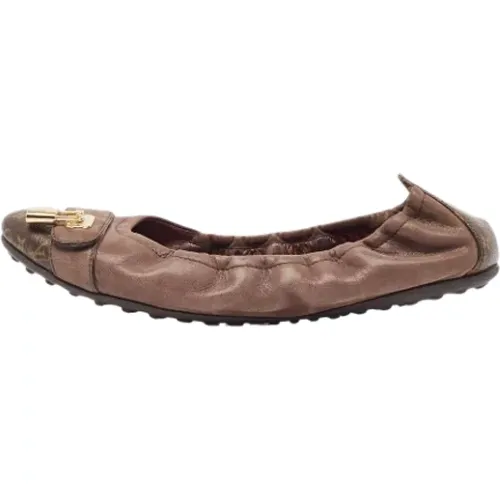 Pre-owned Coated canvas flats , female, Sizes: 5 1/2 UK - Louis Vuitton Vintage - Modalova