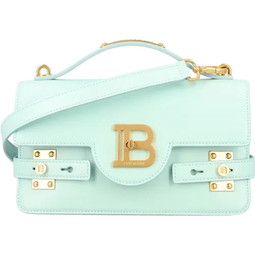 Grüne Handtasche B-Buzz Schulter 24 - Balmain - Modalova