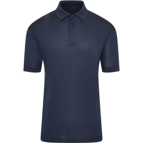 Navy Micro Stripe Polo Shirt , male, Sizes: S, M, XL, L - PAUL & SHARK - Modalova