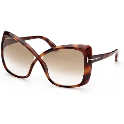 Jasmin Sunglasses Habana Frame , female, Sizes: 63 MM - Tom Ford - Modalova