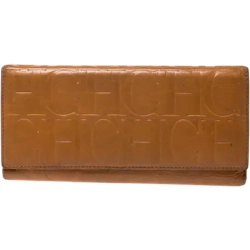 Pre-owned Leather wallets , female, Sizes: ONE SIZE - Carolina Herrera Pre-owned - Modalova