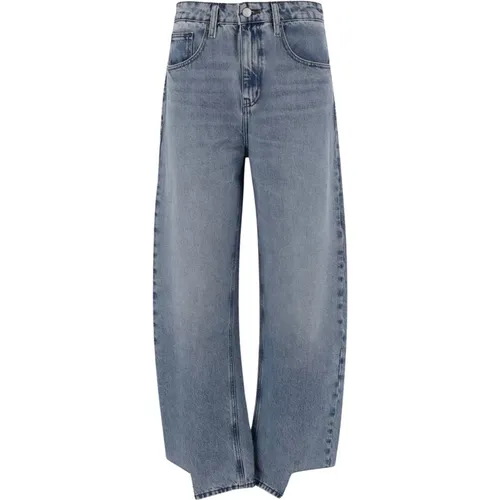 High Waist Straight Leg Denim Jeans , Damen, Größe: W27 - Frame - Modalova