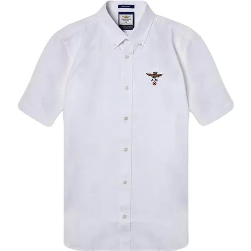 Short Sleeve Oxford Shirt , male, Sizes: 2XL, XL - aeronautica militare - Modalova