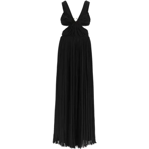 Elegantes Schwarzes Midi-Kleid - Chloé - Modalova