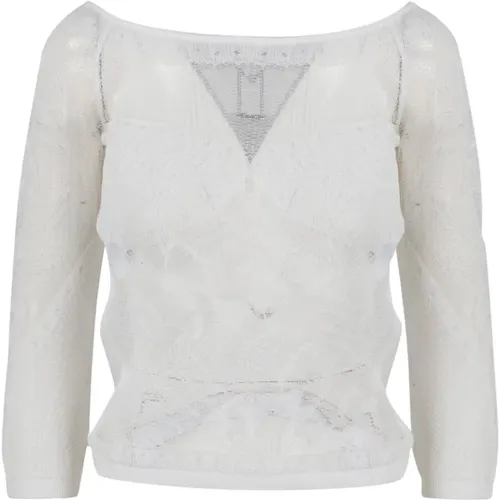 Viscose NET Knit TOP , female, Sizes: XS, 2XS, M - alberta ferretti - Modalova