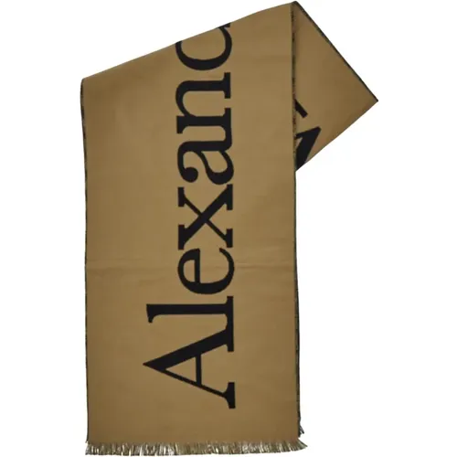 Classic Logo Scarf, Timeless Design , male, Sizes: ONE SIZE - alexander mcqueen - Modalova