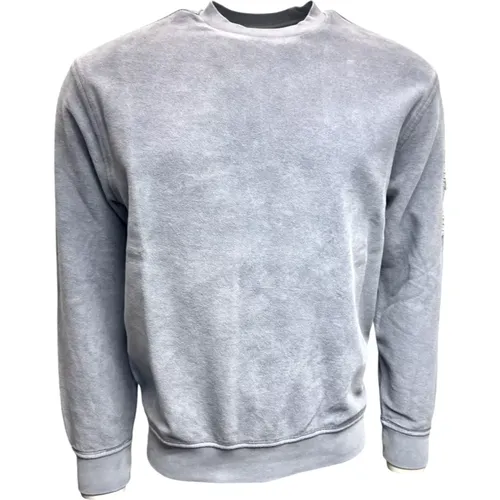 Gebürsteter Emeriued Diagonal Fleece Pullover , Herren, Größe: L - C.P. Company - Modalova