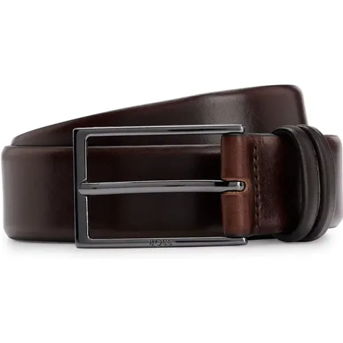 Elegant Leather Belt Carmello , male, Sizes: 90 CM, 95 CM, 105 CM, 100 CM, 115 CM, 110 CM - Hugo Boss - Modalova