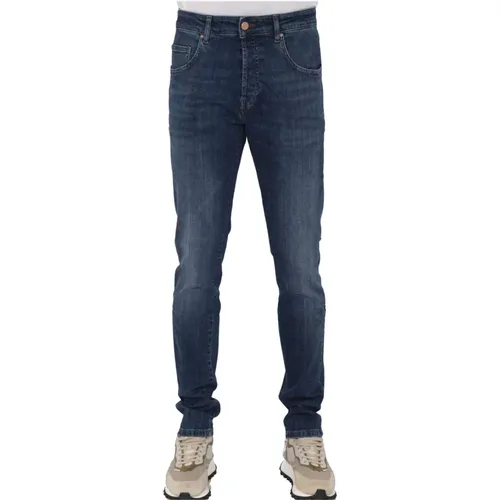 Slim-Fit Midblue Jeans für Herren - Don The Fuller - Modalova