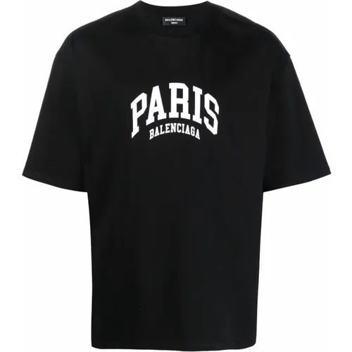 Medium Fit T-Shirt , male, Sizes: S, XS - Balenciaga - Modalova