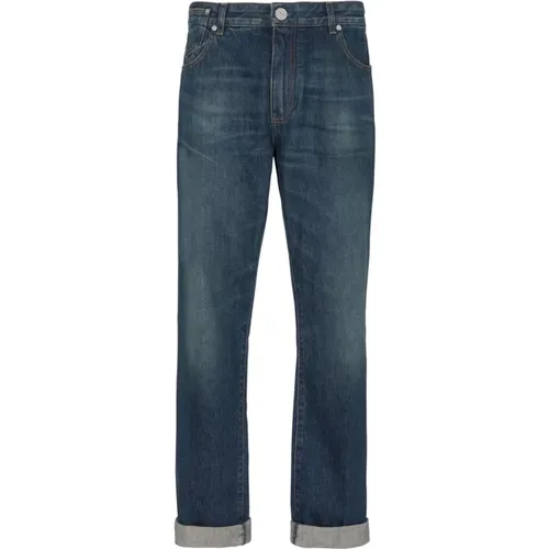 Gerade geschnittene Vintage-Jeans , Herren, Größe: W30 - Balmain - Modalova