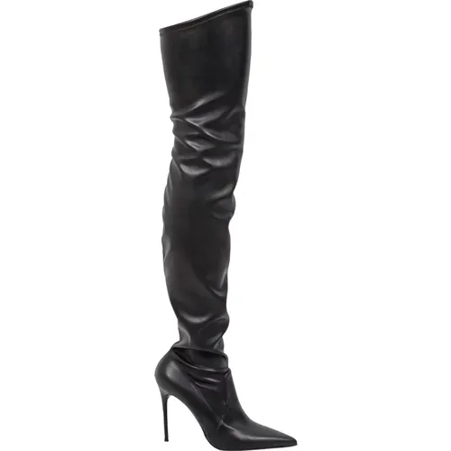 Supreme Stretch Thigh-High Boots , female, Sizes: 5 1/2 UK, 6 UK, 7 UK, 4 1/2 UK - Sergio Levantesi - Modalova