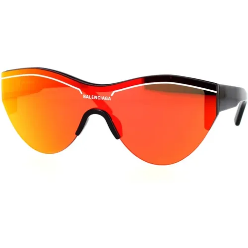 Sportliche Sonnenbrille mit verspiegelten Gläsern , unisex, Größe: ONE Size - Balenciaga - Modalova