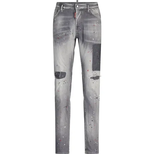 Slim-Fit Jeans mit Distressed-Details , Herren, Größe: 2XL - Dsquared2 - Modalova