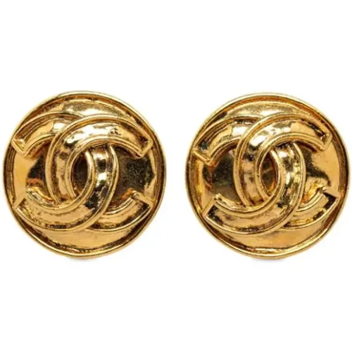 Pre-owned Metal earrings , female, Sizes: ONE SIZE - Chanel Vintage - Modalova