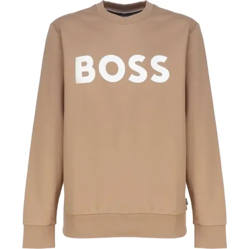 Klassischer Crewneck Sweatshirt , Herren, Größe: L - Hugo Boss - Modalova