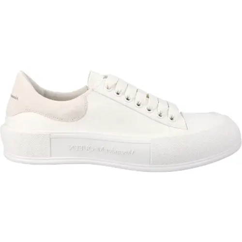 Pre-owned Canvas sneakers , female, Sizes: 10 1/2 UK - Alexander McQueen Pre-owned - Modalova